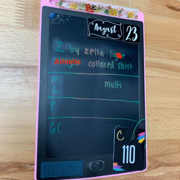 Z by Zella Polo Shirt Men L Large Gray Tan Striped Short Sleeve Performance Golf - Picture 10 of 11